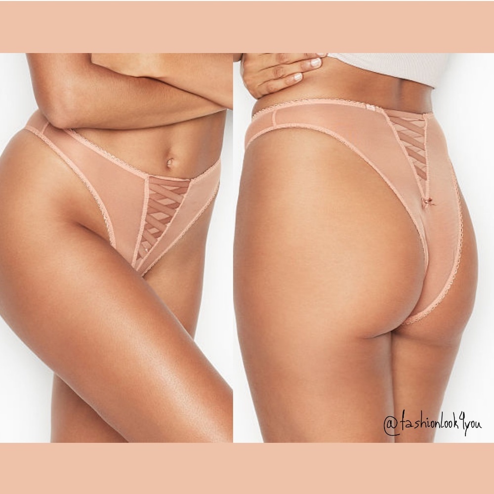 NWT $30 Victoria's‎ Secret Dream Angel Sheer Tulle Brazilian Panty [ small ]